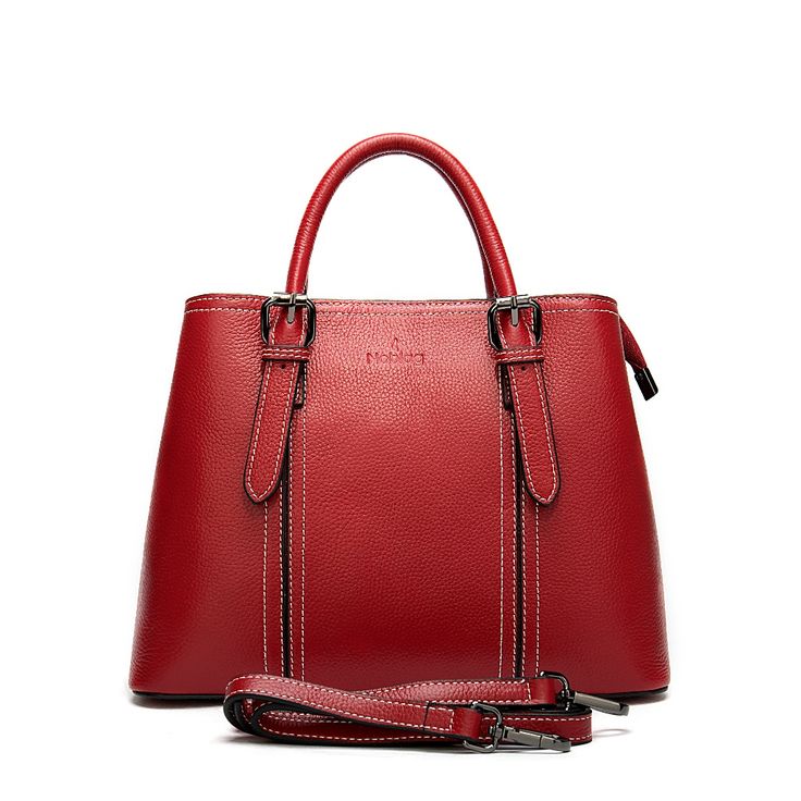 Top Layer Leather Tote Handbag For Women, Medium Size, Red: Noblag Cowhide Leather Tote Bag For Women Is Very Slouchy And Easy To Wear. With Large Compartment And Small Pocket, This Tote Bag Is Perfect For Business, Work And Travel. * Bucket Shape Tote Bag * Cowhide Top Grain Full Layer Leather * Nylon Lining * Noble And Exquisite Hardware * Inner Zipper Pocket * Phone Bag Pocket * Medium Size Dimension: 11.41" L X 8.85" W X 8.66" H Or 29 X 22.5 X 22 Cm Bag Pocket, Work And Travel, Handbag For Women, Business Work, Leather Handbags Tote, Tote Handbag, Work Travel, Bag For Women, Travel Bucket