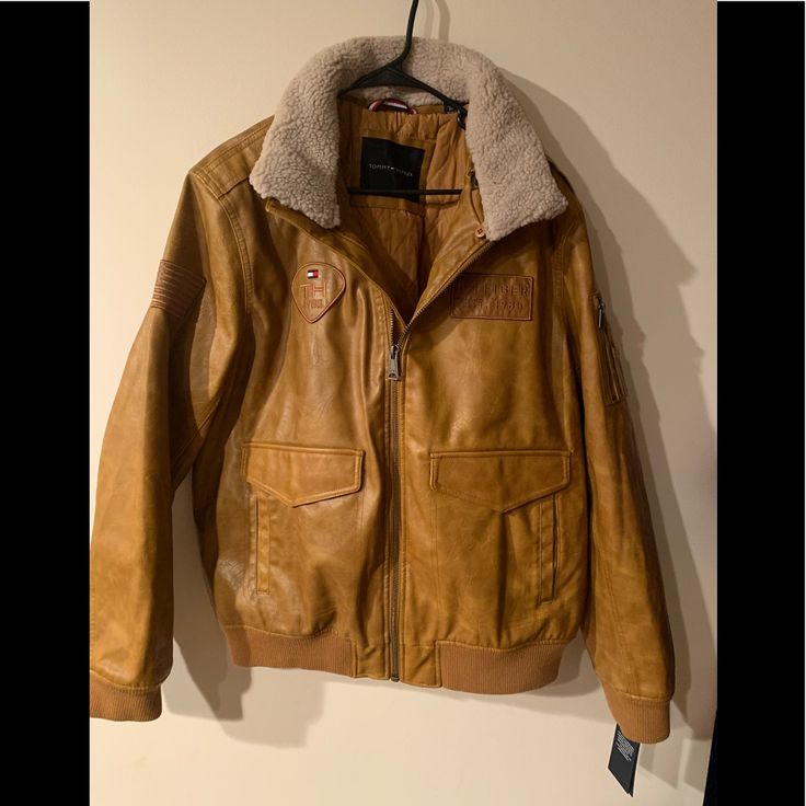 Sz Xl Brand New Retail $250 Faux Leather Jacket Checkout My Other Listings Leather Aviator Jacket, Tommy Hilfiger Top, Aviator Jacket, Tommy Hilfiger Jackets, Aviator Jackets, Faux Leather Jacket, Faux Leather Jackets, Mens Jackets, Tommy Hilfiger