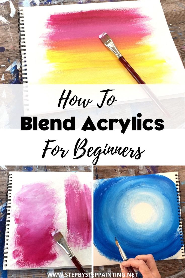 how to blend acrylics for beginners