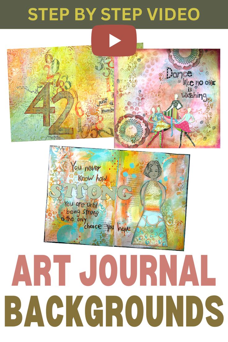 an art journal with the title step by step video