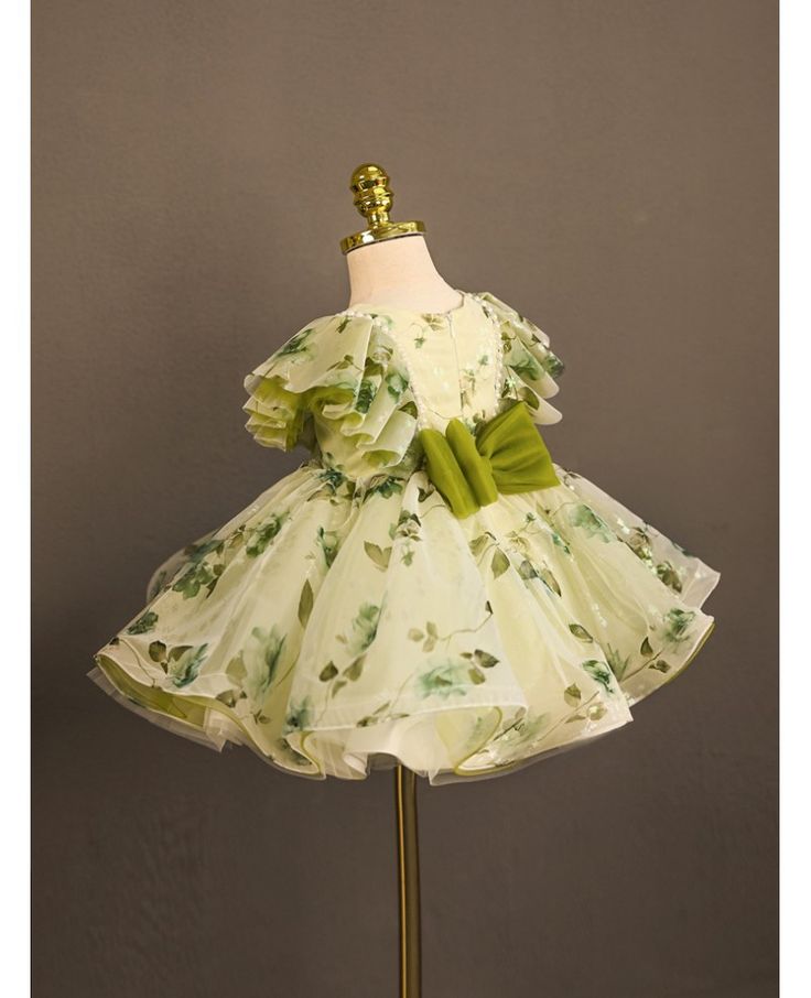 Get 10% off now! Buy green flower prints toddler flower girl dress for rustic wedding at cheap price online. Free stable shipping and pro custom service since 2009. Green Princess Dress With Floral Applique For Party, Sleeveless Green Princess Dress For Spring, Sleeveless Green Princess Dress For Summer, Summer Sleeveless Green Princess Dress, Green Princess Dress With Floral Applique For Dress-up, Summer Floral Print Tulle Dresses, Green Princess Dress For Summer Dress-up, Spring Green Fitted Princess Dress, Green Floral Applique Princess Dress For Wedding