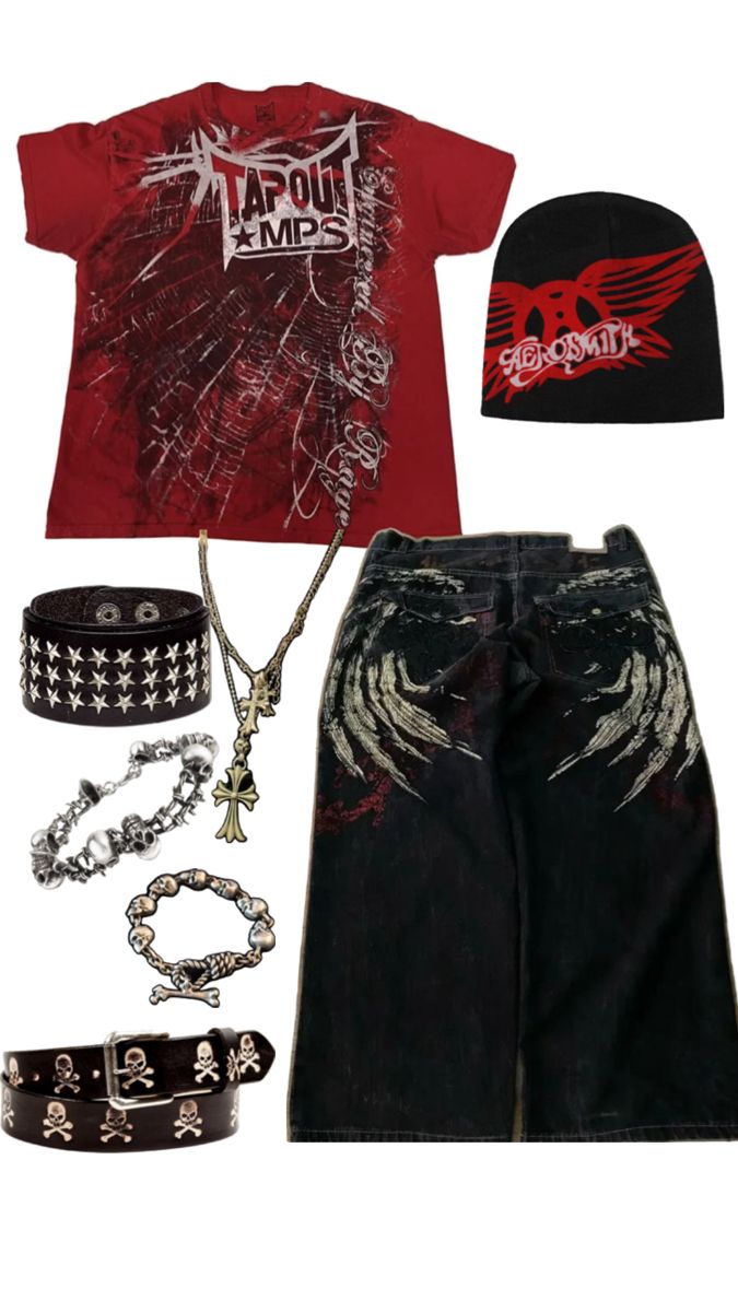 Affliction Clothing, Geeky Clothes, Silly Clothes, Drain Gang, Y2k Affliction, Funky Outfits, New Rock, Swaggy Outfits