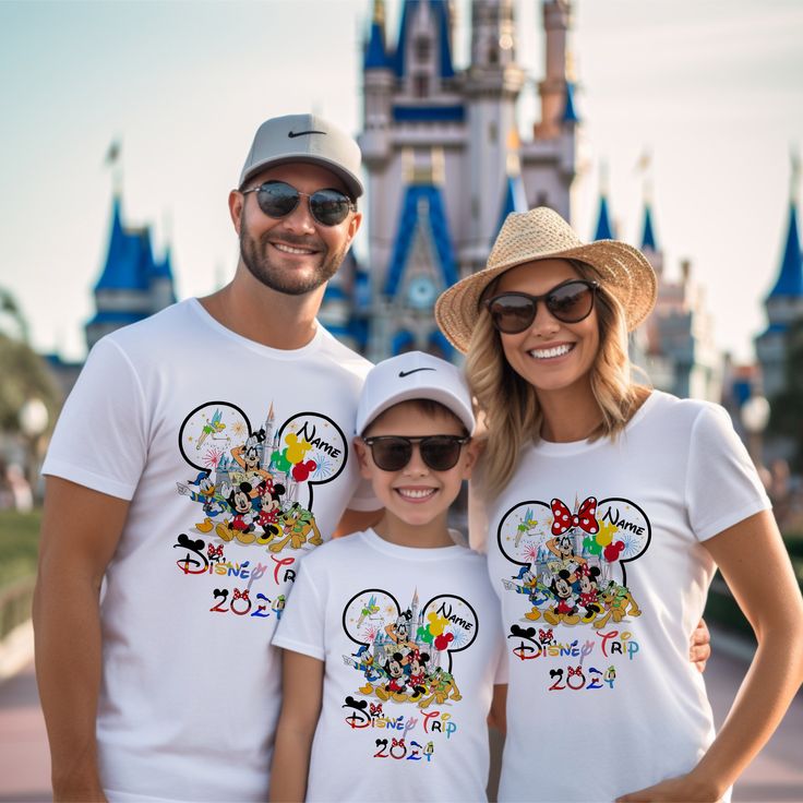 Custom Disney Trip Shirts, Disneyworld Shirts, Disney Vacation T-shirt, Disney Couple Shirt, Disney Family Matching Shirts, Disney Trip 148 - Etsy Disneyland Tshirt Ideas Families, Disney Family Matching Shirts, Disney Family Outfits, Family Disney Shirts Matching, Disney Couple, Disney Couple Shirts, Family Matching Shirts, Japan Vacation, Disney World Outfits