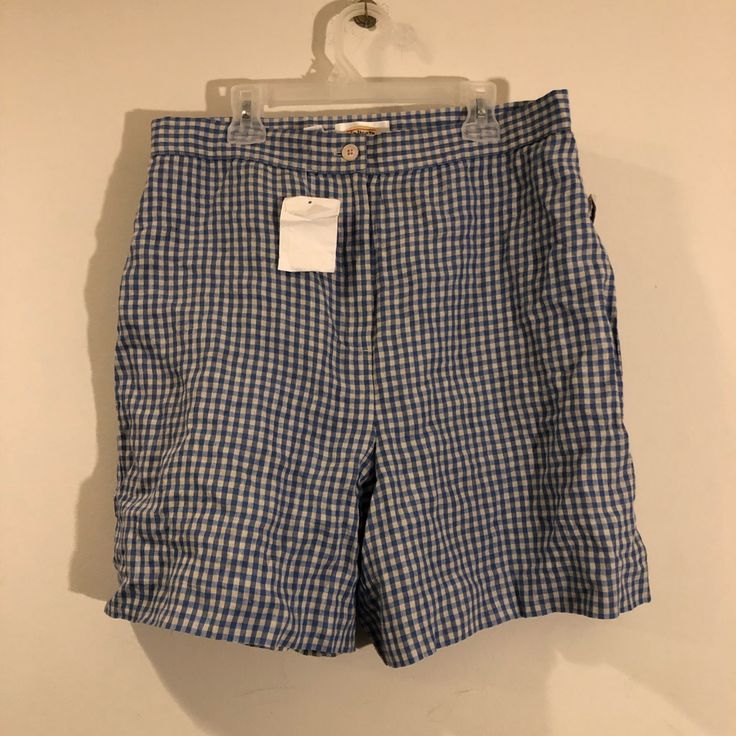 Size 14 Plaid Beach Bottoms For Spring, Plaid Bottoms For Beach In Spring, Spring Vacation Gingham Bottoms, High Waist Plaid Summer Bottoms, Summer Plaid Bottoms For Vacation, Plaid Bottoms For Spring Vacation, Spring Vacation Plaid Bottoms, Gingham Bottoms With Pockets For Summer, Summer Gingham Bottoms With Pockets