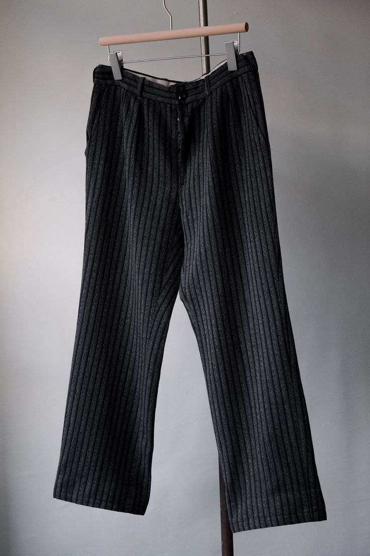 1950's~70's European Vintage Striped Wool Trousers SIZE Waist：42cm Thigh：32cm Length：96cm Leg opening：22cm Find us IG :  ban_secondhand_goods Online Shop : https://bansecondhandgoods.com/ Thank you for checking us out :) Vintage High Waist Wide Leg Pants For Fall, Vintage Wool Pants For Fall, Retro Wool Bottoms For Fall, Fall Vintage Wide Leg Pants, Vintage Wide Leg Full Length Pants For Fall, Retro Fitted Wool Bottoms, Vintage Tailored Bottoms For Fall, Tailored Vintage Bottoms For Fall, Vintage Wide Leg Bottoms For Fall