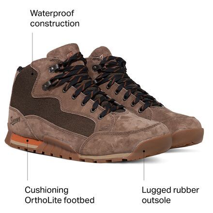 Danner took its hiking boot expertise to the streets with the Men's Skyridge Boot. Signature Danner Dry waterproofing lets us walk confidently through harsh weather on our way to work, and the rubber sole with multi-directional lugs give us traction and stability for an evening walk in the woods. The removable OrthoLite footbed is super supportive, while the EVA midsole provides lightweight cushioning, so we cruise around in comfort both in town and on the trail. Walk Confidently, Danner Boots, Everyday Boots, Evening Walk, Street Shoes, Hiking Boot, Thick Socks, Ankle Support, Walk In The Woods