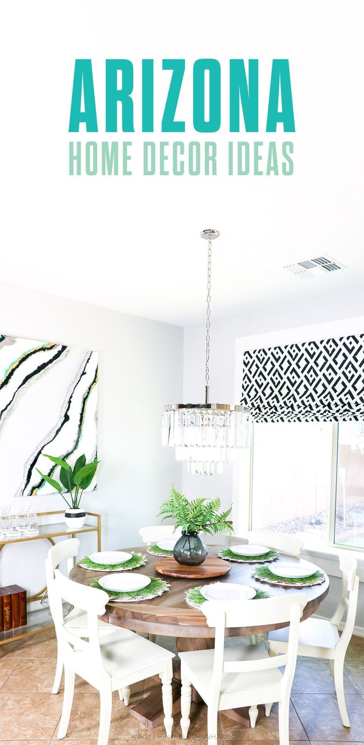 an arizona home decor idea with green accents