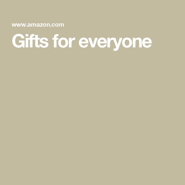 the words gifts for everyone are written in white on a beige background with an image of a