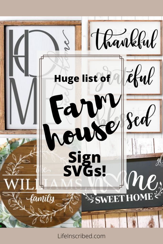 farm house svg cut files for silhouettes, cricut and other cutting machines