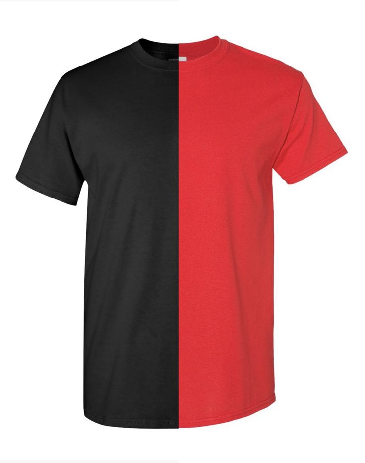 Red and Black Tee made with Gildan Shirts. These shirts are cut and then sewn together. Because of this, they run smaller than true to size. An accurate size chart can be found above but it is recommended to size one up if you would like a more traditional fit. If you are looking for a bulk order or a larger size, please message me. If you have any questions or problems with your order, please feel free to message me. Short Sleeve Cotton Color Block Shirt, Red Color Block Short Sleeve T-shirt, Short Sleeve Color Block Cotton Shirt, Red Cotton Color Block T-shirt, Black Cotton Shirt With Color Block, Red Color Block Tops For Streetwear, Contrast Color Cotton Short Sleeve T-shirt, Black Color Block Short Sleeve T-shirt, Black Color Block Graphic Tee