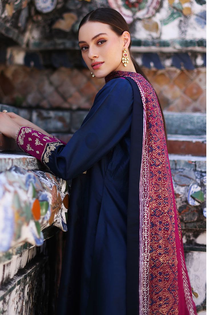 Aisha Imran. Delphinium Festive Anarkali Dupatta With Embroidered Neckline, Eid Festive Dupatta With Embroidered Neckline, Festive Dupatta With Embroidered Neckline For Eid, Elegant Embroidered Salwar Kameez, Traditional Salwar Kameez With Embroidered Sleeves, Festive Wedding Dupatta With Embroidered Neckline, Festive Embroidered Neckline Wedding Dupatta, Elegant Designer Salwar Kameez With Embroidered Neckline, Elegant Festive Salwar Kameez With Embroidered Neckline