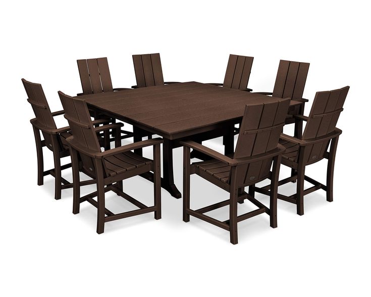 a dining table with chairs around it on a white background