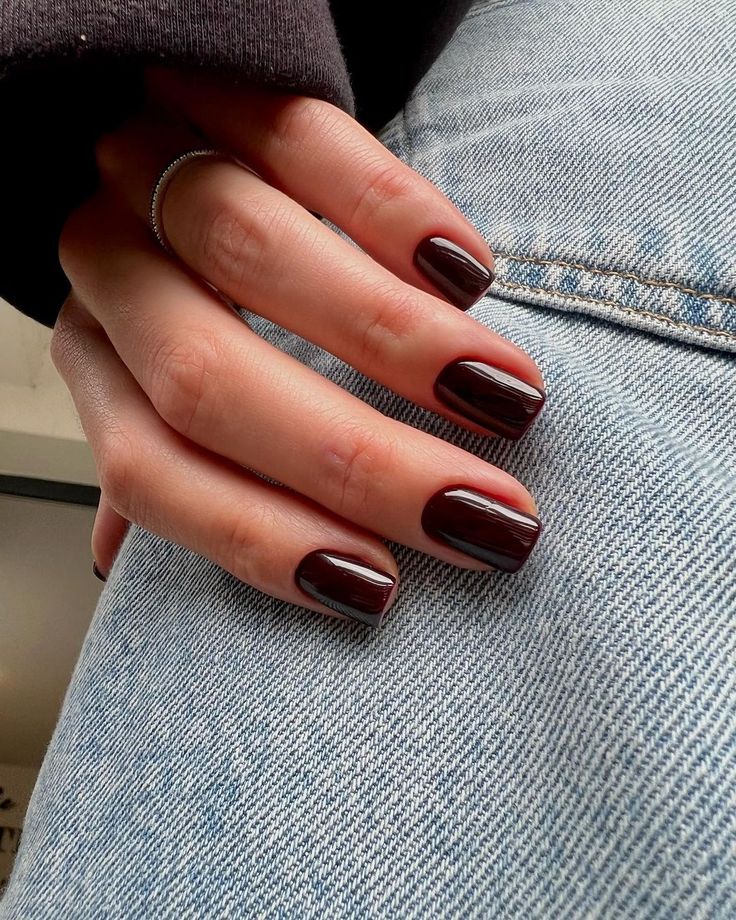 Shellac Nails Fall, Fall Nails 2023, Autumn Manicure, Classy Acrylic, Kutek Disney, Colourful Nails, Maroon Nails, Nagel Tips, Colorful Nails