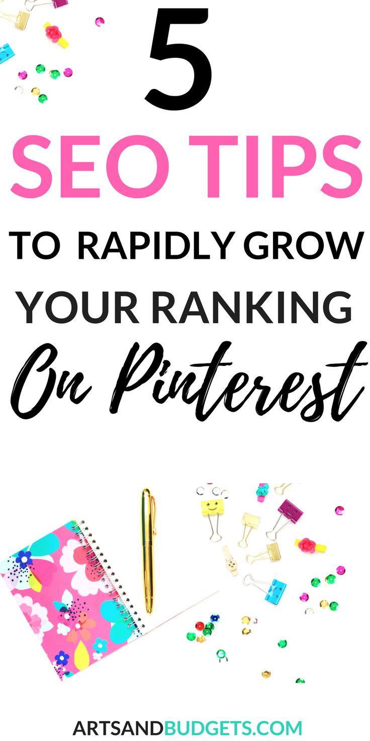 the top five tips to rank on pinterest