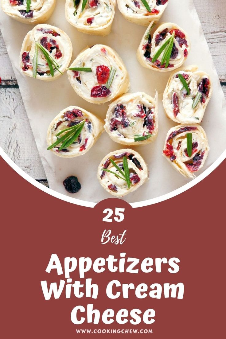 appetizers with cream cheese and cranberry sauce are the perfect appetizer for any holiday gathering