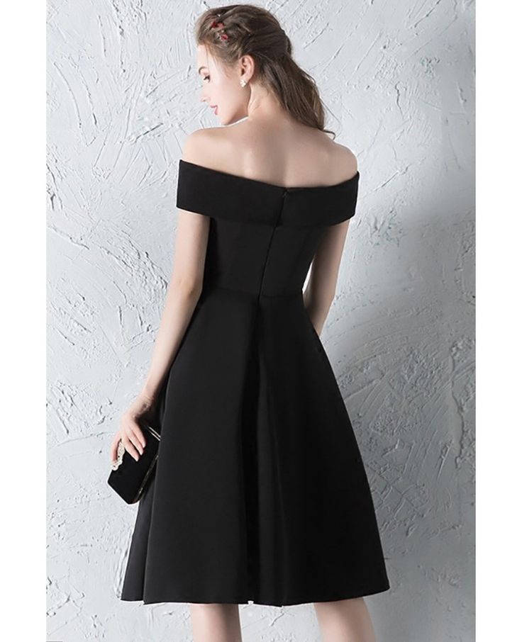 Buy simple off shoulder little black dress knee length at wholesale price online. Free shipping and pro custom service since 2009. 50s Off The Shoulder Dress, Black Strapless Knee-length Party Dress, Black Sleeveless Off-shoulder Dress For Night Out, Chic Black Boat Neck Midi Dress, Chic Black Boat Neck Dress, Chic Black Midi Dress With Boat Neck, Black Off-shoulder Knee-length Cocktail Dress, Knee-length Black Midi Dress For Prom, Black Strapless Off-shoulder Prom Dress