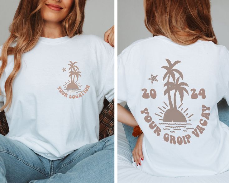 Family Beach Shirt - Family Holiday Shirt - Personalized Matching Group Vacation Shirt - Custom Girls Trip Shirt - Custom Holiday Sweatshirt How can I order? 1️) Please review all the information provided before placing an order 2️) Select the shirt type and size. 3️) Select the color of the shirt using the following options. 4️) Please add the vinyl color (white or black) in the optional message section of the order. 5️) Need more Items? Add the current item in the cart. And If you like to add Group Vacation Shirts, Group Vacation, Custom Holiday Gifts, Personalized Matches, Girls Trip Shirts, Group Shirts, Holiday Sweatshirt, Holiday Shirt, Family Christmas Shirts