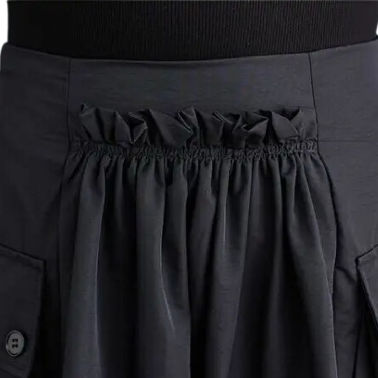 Fabric name: CottonMain fabric component 2: Polyester (polyester fiber)Fabric Type: BroadclothSilhouette: A-LINEDresses Length: Mid-CalfDecoration: Pockets Black Knee-length Skirt With Elastic Waistband, Black A-line Pleated Bottoms, A-line Bottoms With Elastic Waistband In Black, A-line Black Bottoms With Elastic Waistband, Black Knee-length Gathered Skirt Bottoms, Knee-length Black Gathered Skirt, Black Knee-length Gathered Skirt, Black Gathered Knee-length Skirt, Pocket Skirt