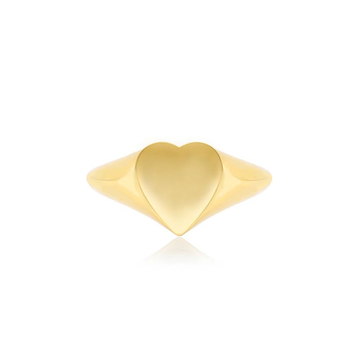 Handcrafted in 18-karat gold, our Heart Signet Ring is our take on the classic, statement ring. A sweet addition to your jewelry box, we love this bold signet ring worn alongside other stacking rings from the collection. Ring Size: 6.5 Heart measures 9.25mm x 10.10mm Custom sizes available upon request. Please email shop@jennifermeyer.com Made with love in Los Angeles Complimentary gift wrapping provided Modern Heart-shaped Wedding Rings, Modern Heart-shaped Promise Ring, Modern Heart Shaped Promise Ring, Classic Open Heart Ring, Classic Heart-shaped Signet Ring For Wedding, Modern Heart Cut Rings For Gifts, Modern Heart-shaped Anniversary Rings, Modern Heart Shaped Anniversary Rings, Classic Heart Cut Signet Ring For Promise