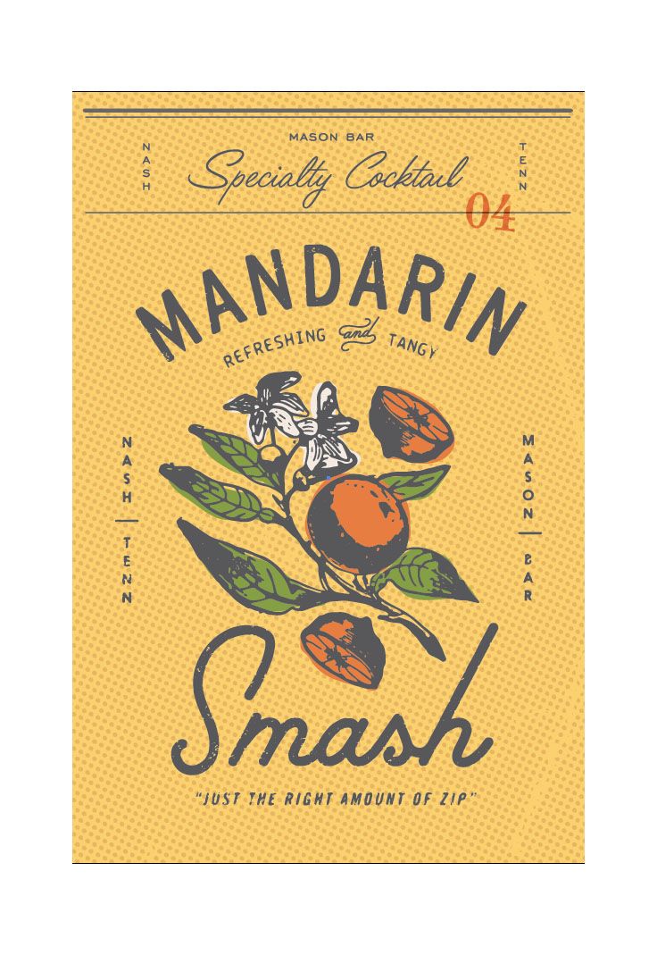 the label for mandarin fruit company