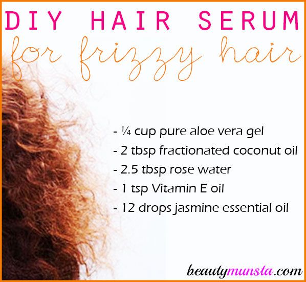 Diy Hair Serum For Frizzy Hair, Hair Serum For Frizzy Hair, Serum For Frizzy Hair, Conditioner Diy, Diy Hair Serum, Fizzy Hair, Serum Recipe, Frizz Hair, Thick Hair Remedies