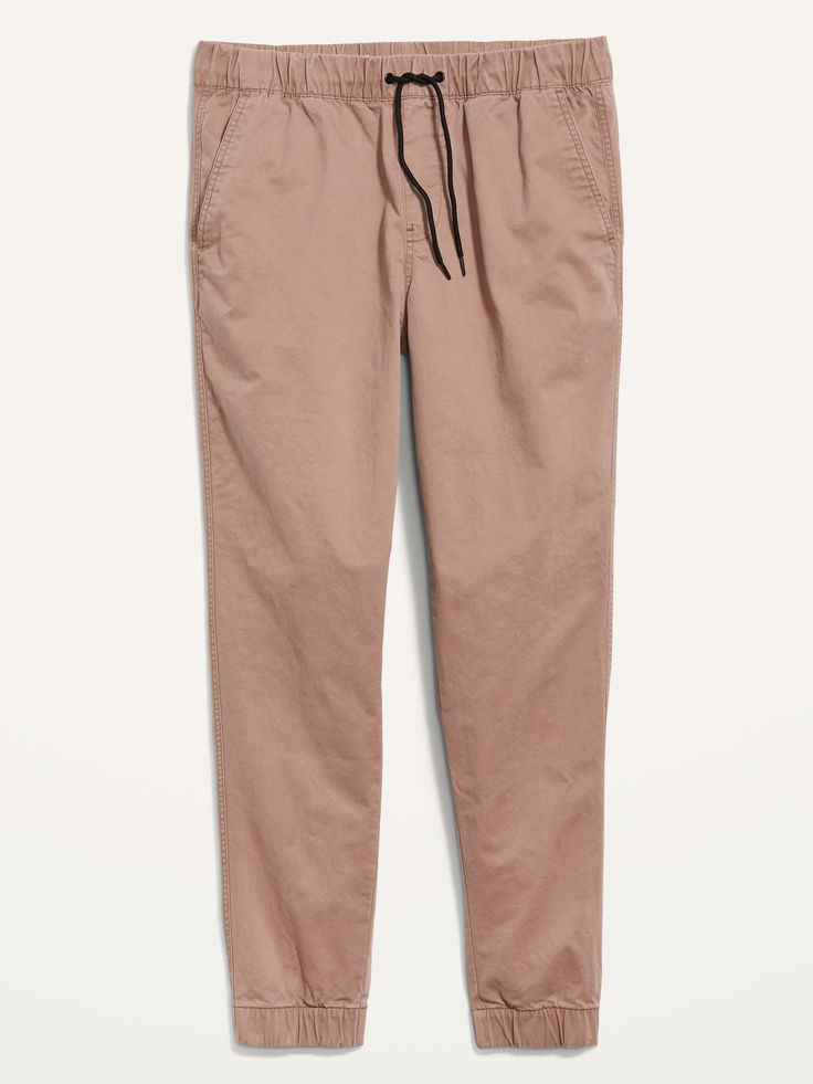 "Meet the Modern Jogger, easy pull-on pants that look cool and feel comfortable.  Win-win.  Elasticized waistband, with adjustable drawstring.  Faux fly.  Diagonal on-seam hip pockets; welt pockets at back.  Elasticized cuffs.  Soft-washed cotton twi Casual Workwear Cargo Pants With Elastic Waistband, Casual Cargo Pants With Elastic Waistband For Work, Casual Straight Leg Joggers With Elastic Waistband, Casual Straight Leg Joggers For Workwear, Casual Pull-on Pants, Casual Cargo Pants With Paperbag Waist, Casual Tapered Leg Cargo Pants With Elastic Waistband, Casual Cargo Pants With Paperbag Waist For Work, Casual Pull-on Cargo Trousers