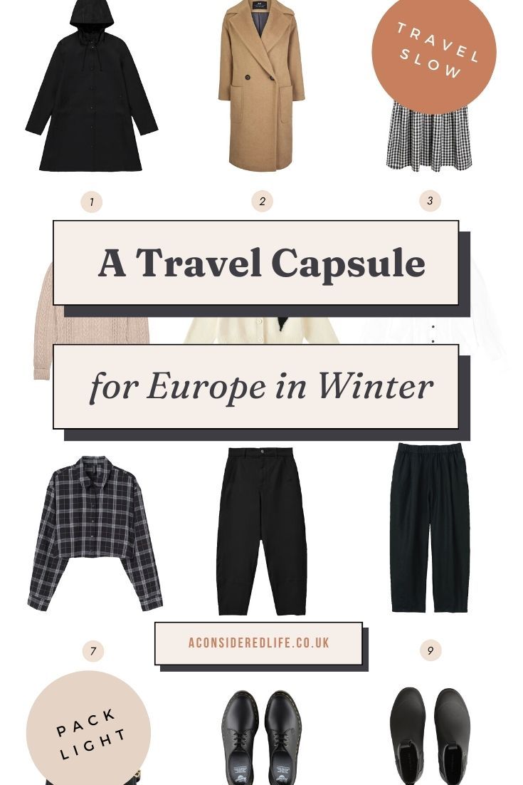 travel capsule for europe in winter