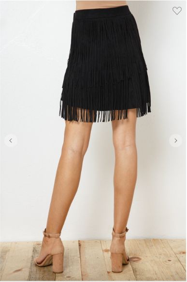 Faux Suede Studded Fringe Skirt95% Polyester 5% Spandex Marketing Clothing, Fringe Skirt, Clothing Retail, Selling Clothes, Every Woman, Faux Suede, Hair Salon, Spandex, Skirt