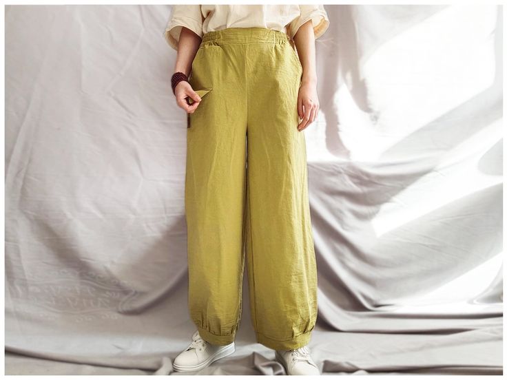 "Model (in size L) Height: 170 cm Weight: 53 kg BWH: 92 cm/ 72 cm/ 94 cm Pure natural linen and cotton materials, comfortable, breathable, refreshing and soft fabric, will compliment all body types, slim and full figured women alike. ■ Material:linen, cotton. ■ Feature: Side Pockets. elastic waist. ■ Season: Spring, fall, summer. ■ Package Weight: 0.35Kg (size L), 0.45Kg (size 5XL) ■ Measurements Guide: NOTICE Size standard varies in different districts, it is just a reference and not supposed a Trendy Baggy Harem Pants, Solid Color High Waist Baggy Harem Pants, High Waist Baggy Solid Color Harem Pants, High Waist Baggy Harem Pants, Fall Cotton Wide Leg Pants In Solid Color, Fall Cotton Wide Leg Pants Solid Color, Fall Wide Leg Cotton Pants In Solid Color, Relaxed Fit Solid Color Wide-leg Harem Pants, Baggy Straight Harem Pants In Solid Color