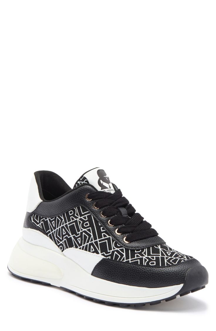 This street-ready sneaker hits the scene with plush materials, trend-forward colors and incredible cushioning. Lace-up style Textile and synthetic upper/textile lining/leather and rubber sole Imported Karl Lagerfeld Paris, The Scene, Up Styles, Karl Lagerfeld, Womens Shoes Sneakers, Womens Sneakers, Nordstrom Rack, Rubber Sole, Dallas