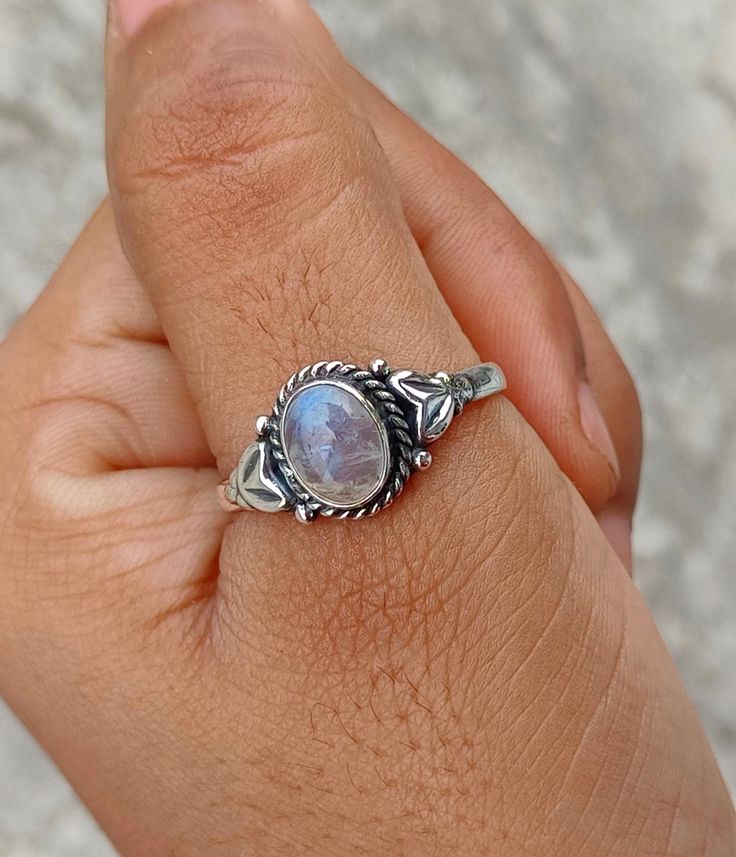 Natural Moonstone Ring, 925 Sterling Silver, Handmade Ring, Wedding Gifts, Jewelry Item, Silver Ring, Promise Ring, Gift To Him MK322 Moonstone alleviates nightmares, phobias and deep fears, uncovering and healing the dis-ease that creates them. It is a stone for dreaming and remembering. Beneficial for hyperactive children and the causes that underlie the condition. Prehnite heals the kidneys and bladder, thymus gland, shoulders, chest and lungs. Your order will be handmade and ready for shipme Fine Jewelry Sterling Silver Moonstone Ring With Accent Stones, Sterling Silver Moonstone Ring With Accent Stones, Hallmarked Moonstone Ring For Anniversary, Silver Moonstone Ring With Accent Stones, Silver Moonstone Birthstone Ring For Anniversary, Gift Moonstone Ring With Accent Stones In Sterling Silver, Silver Moonstone Promise Ring With Accent Stones, Silver Dainty Moonstone Ring For Wedding, Silver Dainty Moonstone Wedding Ring