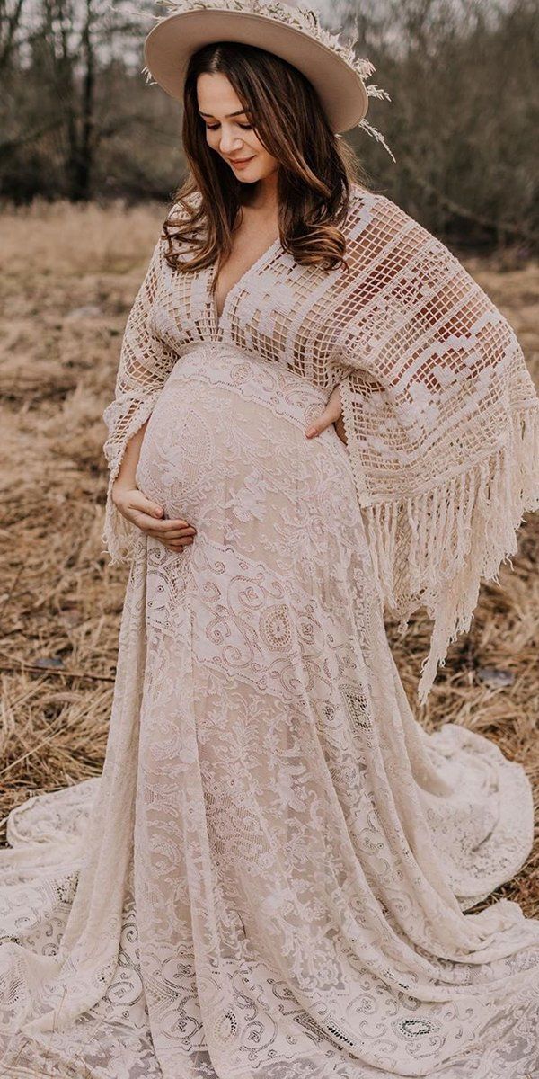 24 Maternity Wedding Dresses For Moms-To-Be ❤  maternity wedding dresses bohemian lace country marzi photography #weddingforward #wedding #bride Mom To Be Dress Ideas, 70s Inspired Maternity Shoot, Modest Maternity Photos, Mom To Be Photoshoot, Wedding Dresses Bohemian, Maternity Wedding Dresses, Mom Wedding Dress, Pregnant Bride, Maternity Photo Outfits