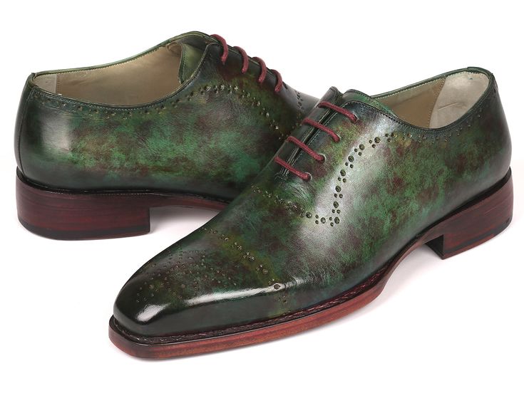 Green marble patina hand-painted leather upper. Goodyear welted construction. Natural burnished double leather sole Brown shoelaces, light green leather lining and inner sole This is a made-to-order product. Please allow 15 days for the delivery. Because our shoes are hand-painted and couture-level creations, each shoe will have a unique hue and polish, and color may differ slightly from the picture. Hand Painted Leather, Painting Leather, Green Marble, Mens Oxfords, Goodyear Welt, Shoe Size Conversion, Handmade Shoes, Green Leather, Shoe Game