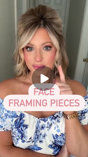 35K views · 1.2K likes | Rachel Bowling on Instagram: "Face-framing layers are shorter pieces of hair, strategically placed around the face to help accentuate or soften your features. They can be flattering and even the way the layers fall/are curled can help to slim and contour your face! Adding just a little curl can make a difference in dressing up your look!" Face Framing In Ponytail, Styling Face Framing Layers Tutorial, How To Frame Your Face With Hair, Half Up Half Down With Face Framing, How To Curl Hair Around Your Face, How To Pull Out Hair To Frame Your Face, Face Framing Layers Updo, How To Curl Face Framing Layers, Face Framing Hair Pieces