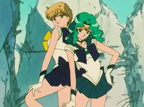 Characters: Sailors Uranus & Neptune Sailor Uranus And Neptune, Uranus And Neptune, Moon Icon, Kagome Higurashi, Sailor Moon Fan Art, Sailor Neptune, Sailor Moon Manga, Sailor Uranus, Sailor Moon Character