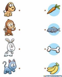 an animal and other animals are shown in this worksheet for children to learn how to