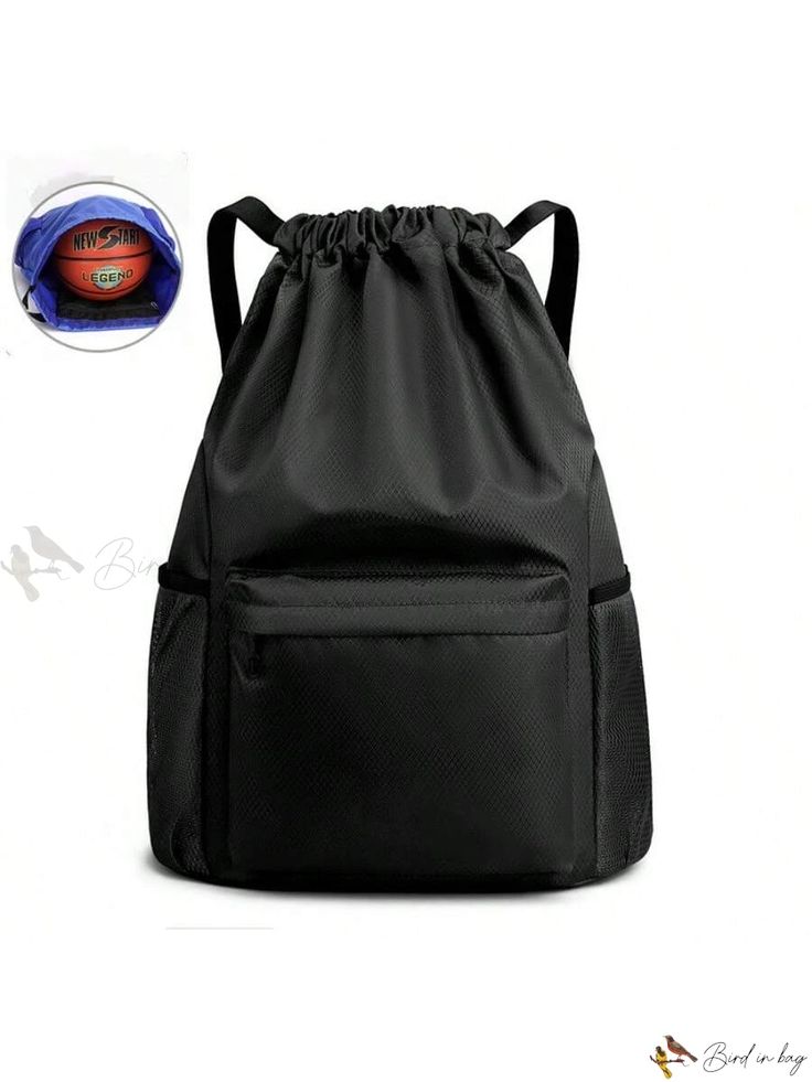 Bird in Bag - Stylish Drawstring Backpack: Versatile Bag for School, Gym, and Casual Outings - Ideal for Teenagers, Women, and Men Sporty Drawstring Standard Backpack, Sporty Standard Backpack With Drawstring, Drawstring Backpack Gym Bag For Outdoor Activities, Gym Backpack With Drawstring, Functional Large Capacity Drawstring Bag For Travel, Functional Drawstring Bags For Outdoor Activities, Functional Drawstring Backpack For Outdoor Activities, Large Capacity Nylon Drawstring Bag For Travel, Sporty Drawstring Travel Bags