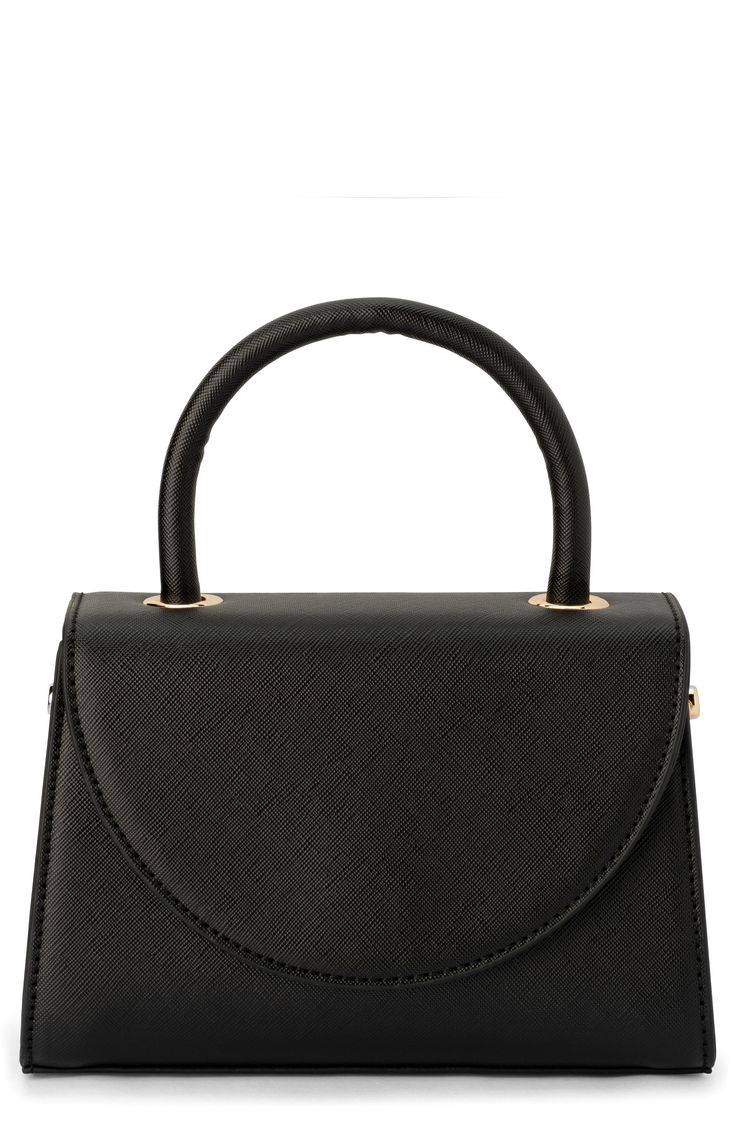 A superstructured silhouette gives practical shape to this minimalist bag that can be styled with or without the crossbody strap. Magnetic-snap flap closure Top carry handle; removable, adjustable crossbody strap Water resistant Structured silhouette with flat base for stability Logo-jacquard lining Synthetic Imported Evening Flap Bag With Adjustable Double Handle, Evening Flap Bag With Adjustable Strap And Double Handle, Evening Flap Bag With Adjustable Top Handle, Evening Satchel With Adjustable Strap And Top Handle, Formal Top Handle Box Bag With Adjustable Strap, Formal Box Bag With Top Handle And Adjustable Strap, Formal Box Bag With Adjustable Top Handle, Modern Evening Flap Bag With Adjustable Handle, Evening Flap Shoulder Bag With Adjustable Strap