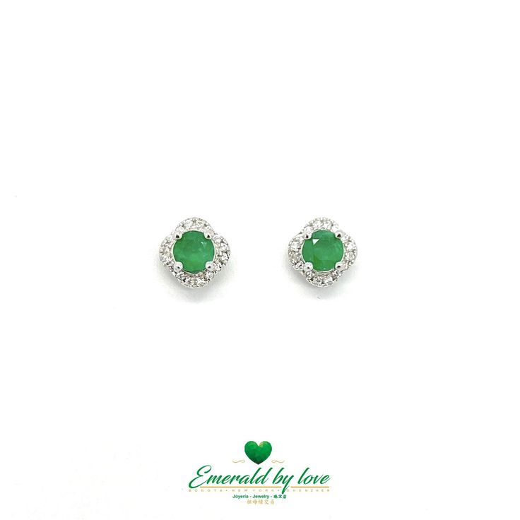 Available - 100% Buyer satisfaction 15 Days Return. Buyer pays for return shipping. See Details Please send us an email to customerservice@emeraldbylove.com once you have made the payment, including receiver's name, phone number and shipping address. --------------------------------------------------------------------------------------- Material: 925 Sterling Silver Cut: Round emerald Emerald: 0.64-0.56 (2 Pairs) Enhance your elegance with our round border sterling silver earrings, featuring a central round emerald surrounded by sparkling zirconia. Crafted with meticulous attention to detail, these earrings exude sophistication and timeless allure. The central emerald, encircled by shimmering zirconia, captures the light with captivating brilliance. Perfect for adding a touch of glamor to Classic Green Sterling Silver Diamond Earrings, Green Diamond Accented Round Earrings, Green Round Earrings With Diamond Accents, Green Round Earrings With Pave Setting, Anniversary Green Diamond Earrings, Green Sterling Silver Diamond Earrings For Anniversary, Classic Green Diamond Earrings With Accents, Green Sterling Silver Diamond Earrings With Prong Setting, Anniversary Green Diamond Earrings In Sterling Silver