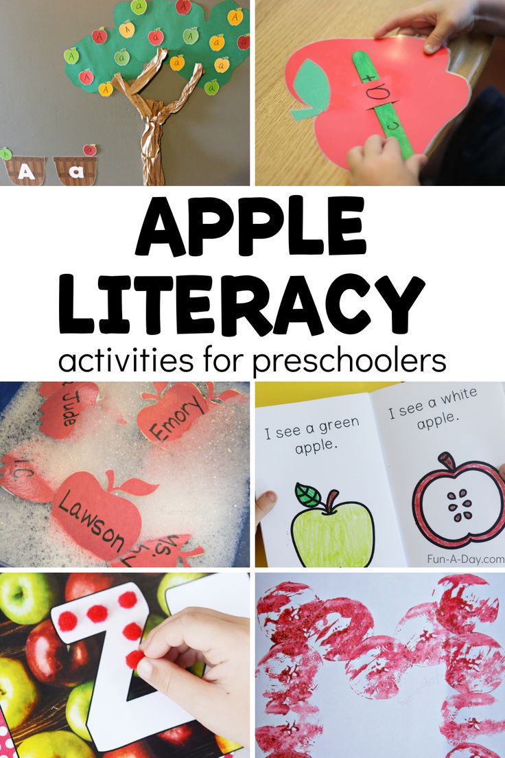 apple themed activities for preschoolers to do with the teacher's hands and fingers