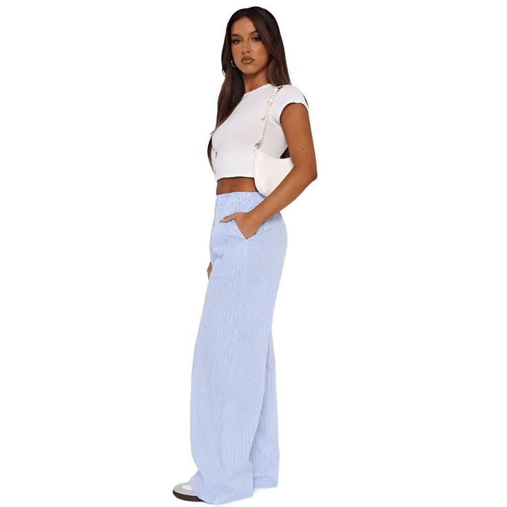 Discover the ultimate in home comfort with our Comfy Lounge Pants, designed to adapt seamlessly to your body-shape and provide unrivaled ease. Crafted from a lightweight fabric, these pants promise to keep you cool and comfortable whether you're lounging at home or stepping out for casual errands. Feel The Difference With Every Step Our lounge pants aren't just comfortable—they enhance your daily life. Crafted from a special mix of fabrics that are both stretchy and breathable, these pants adapt Relaxed Fit High Waist Bottoms For Lounging, Stretch Wide Leg Pants For Summer Lounging, Versatile Summer Lounging Pants, Versatile Straight Leg Summer Sweatpants, Blue Straight Sweatpants For Summer, Blue Summer Straight Sweatpants, Blue Straight Summer Sweatpants, Summer Wide Leg Sweatpants For Lounging, Trendy Wide Leg Lounging Bottoms