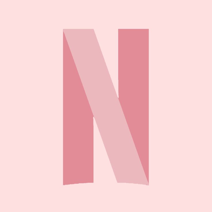 the letter n is made up of pink rectangles