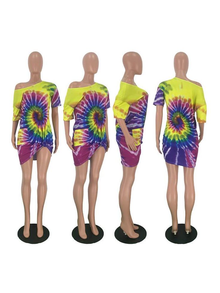 DescriptionMaterial: Polyester + Spandex.Stretchy. soft. and comfy.Features: Tie Dye. Crew Neck. Short Sleeve. Loose. Pullover.Occasions: Suitable for summer.casual.outdoor.party.evening.club.vocation.daily wear.Size Chart: Casual Stretch T-shirt Dress For Summer, Casual Stretch Multicolor Mini Dress, Casual Multicolor Stretch Mini Dress, Casual Knee-length Stretch T-shirt Dress, Casual Stretch Knee-length T-shirt Dress, Knee-length Cotton T-shirt Dress For Summer, Trendy Tie Dye Summer Dresses, Casual Tie Dye Mini Dress, Green Short Sleeve T-shirt Dress For Summer