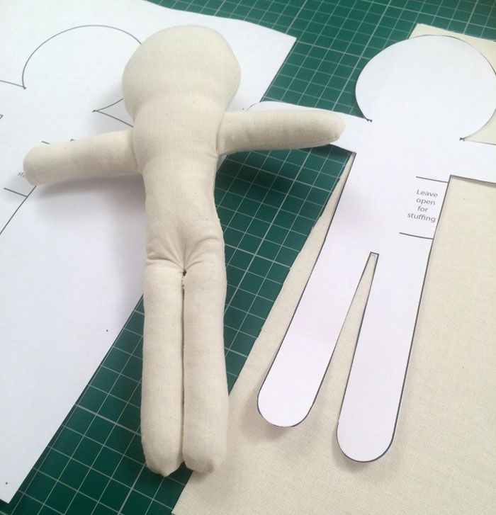 the doll is cut out and ready to be made