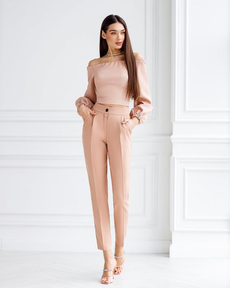 Fabric: High quality suiting fabric crepe Available sizes: XS, S, M, L Color: Black, Red, White, Blue, Beige Pants length: 105cm/ 41.3 in Tailored High Waist Pantsuit For Office, Chic Elastane Pantsuit For Office, Spring High-waisted Dress Pants For Office, Spring Formal Elastane Pants, Tailored Pants For Spring Office Wear, Tailored Spring Office Wear Pants, Tailored Spring Office Pants, Spring Elastane Pantsuit, Spring Office Elastane Pants