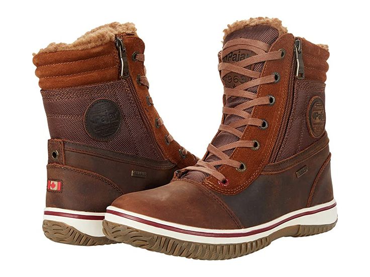 Pajar CANADA Trooper 2.0 - Men's Shoes : Cognac : Take on cold conditions with ease wearing the battle-tested Pajar CANADA Trooper 2.0 winter boots! Lace-up boots with waterproof uppers of natural tumble full-grain leather, ballistic nylon, and oiled suede have been pre-treatred to repel water and stains. Seam-sealed upper rated to -22°F. Premium, removable comfort-molded insole in a cushy wool blend for breathable comfort. Pajar-Tex waterproof membrane bootie keeps your feet dry. YKK nylon guss Rugged Insulated Lace-up Boots For Outdoor, Weatherproof High-top Moto Boots For Outdoor, High-top Weatherproof Moto Boots For Outdoor, Outdoor High-top Weatherproof Moto Boots, Rugged Boots For Outdoor Work In Winter, Rugged Winter Boots For Outdoor Work, Rugged Boots For Winter Outdoor Work, Winter Adventure Waterproof Combat Boots, Winter Weatherproof Boots For Adventure