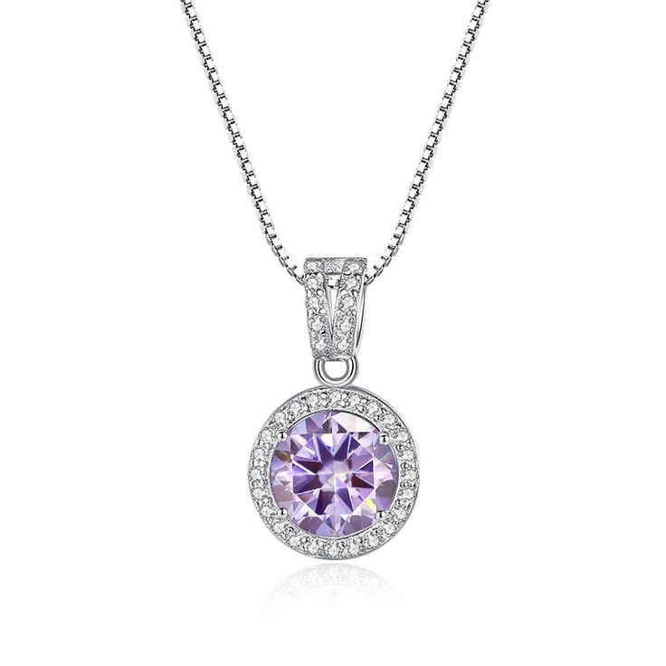 Introducing a necklace that symbolizes commitment and radiance. This Promise Pendant Necklace is meticulously crafted from sterling silver and adorned with a captivating moissanite main stone and sparkling zirconia accents. Description Round Stone Moissanite Main Stone 5A Zirconia Side Stones 1.0ct Sterling Silver Weight About 2.6g GRA Certified قلادات متدلية, Blue Yellow Grey, Rose Violette, Azul Real, A Necklace, White Silver, Blue And Silver, Ring Set, Black Silver