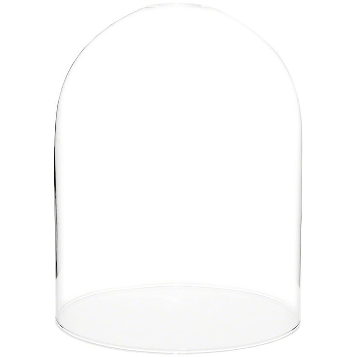 a clear glass dome on a white background