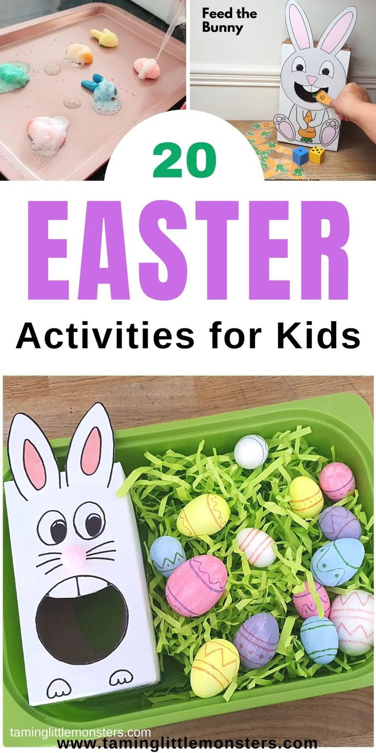 easter activities for kids that are fun and easy to do with the kids at home