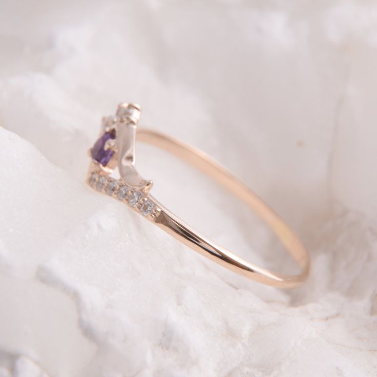 "Amethyst ring, Promise ring gold, Women ring gold, Dainty ring gold, Minimalist ring, Purple stone ring, Amethyst jewelry, Gold ring for her WE OFFER UNLIMITED PERIOD INSTALLMENTS PLAN This is a beautiful, stunning, feminine ring that works well for all occasions, styles, and ages. You will love it! Ring information Main stone: Amethyst Approximate size: 3.0mm Accent stone: Cubic zirconia Metal type: Gold Metal stamp: 14k solid gold Same ring with peridot - https://www.etsy.com/listing/24236383 Fine Jewelry Open Band Birthstone Promise Ring, Fine Jewelry Birthstone Promise Ring With Open Band, Fine Jewelry Open Band Ring With Gemstone, Fine Jewelry Gold Ring With Amethyst, Gemstone Open Band Promise Ring, Open Band Gemstone Promise Ring, Amethyst Promise Ring In Yellow Gold, Yellow Gold Amethyst Jewelry For Promise Ring, Fine Jewelry Amethyst Gold Ring